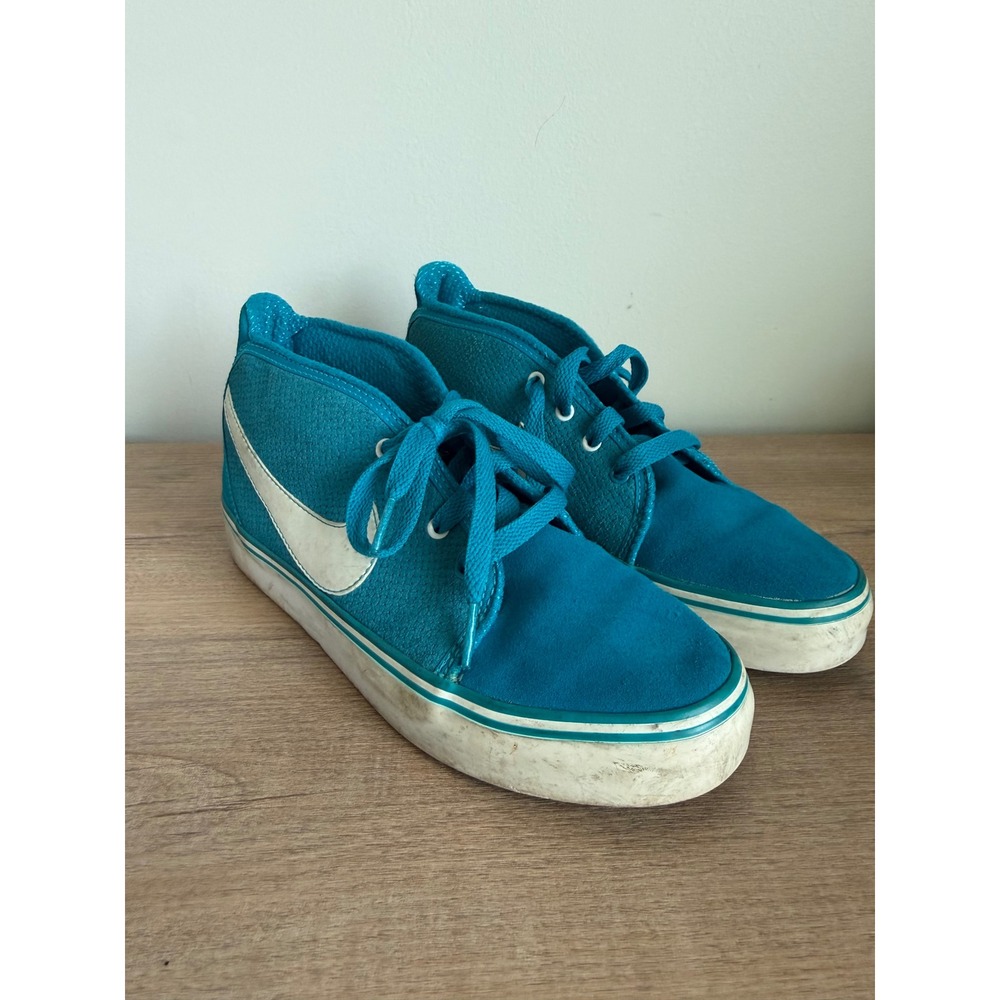 Nike Sweet Classic Mid Turquoise Blue White Womens Sneakers 454544-405 Size 6